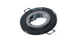 Ceiling lighting point fitting ROVO glass round black